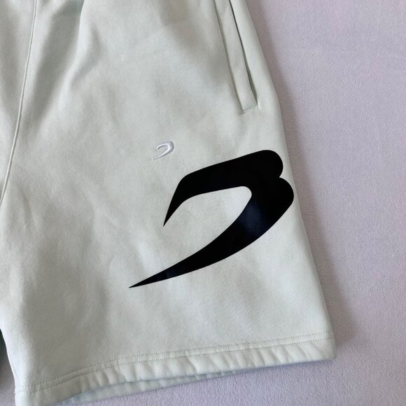 Boxraw Womens Boyfriend Shorts Mint Green Sweat Shorts Casual Size Large - Picture 5 of 15